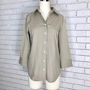 J. Crew Light Taupe Button-Down Shirt